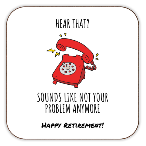 Retirement Celebration - personalised beer coaster by timsal shol