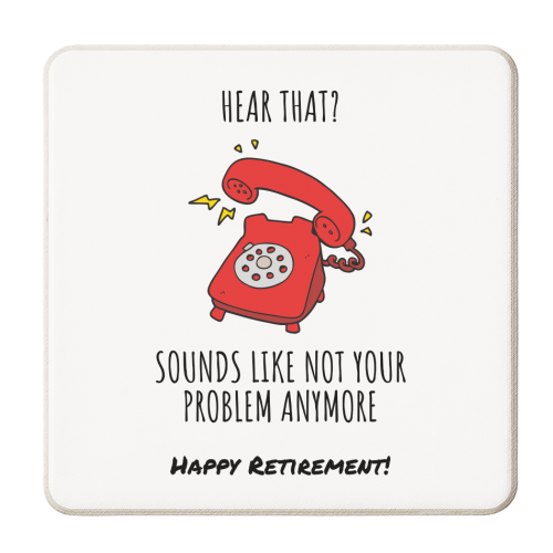 Retirement Celebration - personalised beer coaster by timsal shol