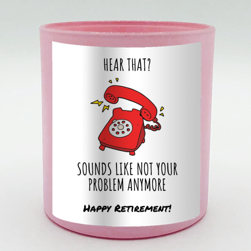 Retirement Celebration - scented candle by timsal shol