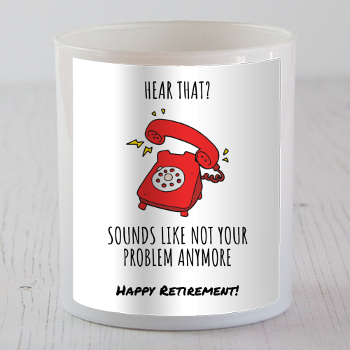 Retirement Celebration - scented candle by timsal shol