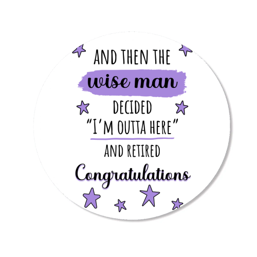 Retirement - Funny & Congratulations for Men, Colleague - Magnet by timsal shol