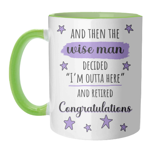 Retirement - Funny & Congratulations for Men, Colleague - unique mug by timsal shol
