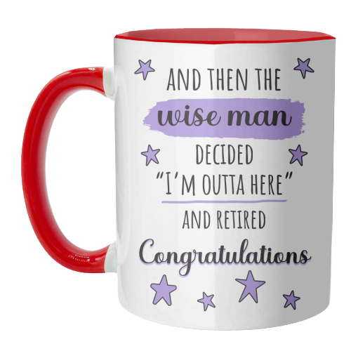 Retirement - Funny & Congratulations for Men, Colleague - unique mug by timsal shol