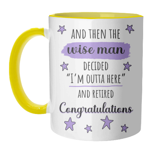 Retirement - Funny & Congratulations for Men, Colleague - unique mug by timsal shol
