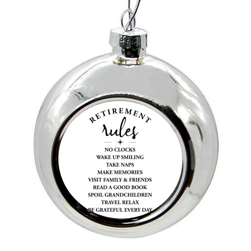 Retirement Rules – Embrace the Joy of a New Chapter - colourful christmas bauble by skattia ilie