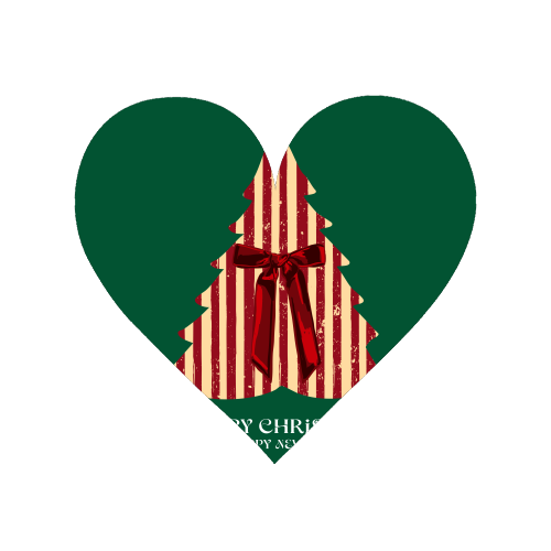 Retro Christmas Tree Greeting Illustration - Magnet by EZbie