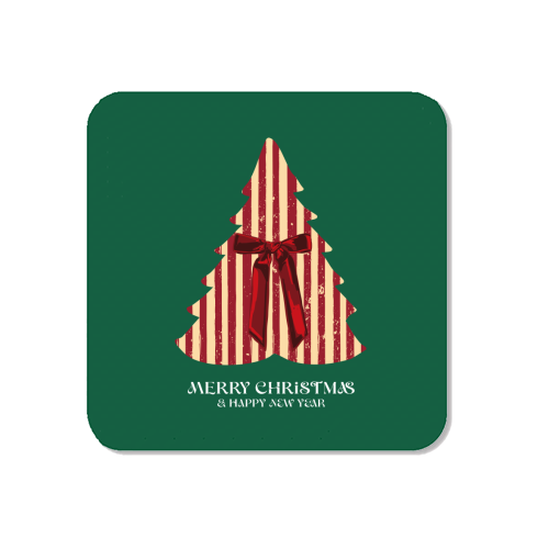 Retro Christmas Tree Greeting Illustration - Magnet by EZbie