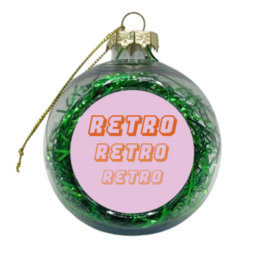 Retro - xmas bauble by Laura Lonsdale