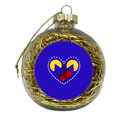 Retro Gaming - xmas bauble by Kim Doodle