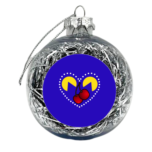 Retro Gaming - xmas bauble by Kim Doodle