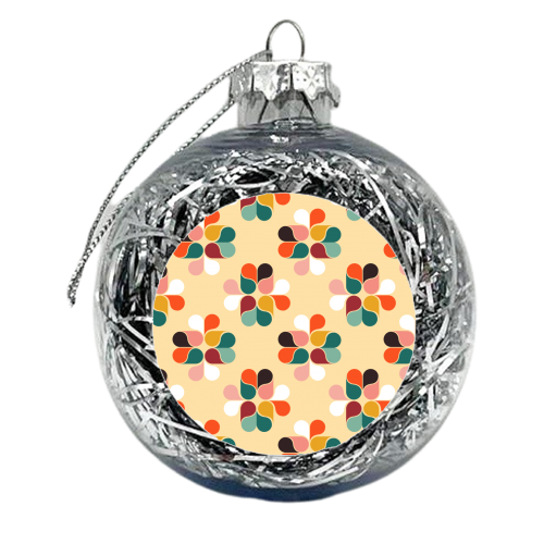 Retro geometry pattern - xmas bauble by Ania Wieclaw