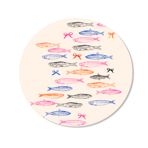 Retro Pastel Sardines Coquette - Magnet by EZbie