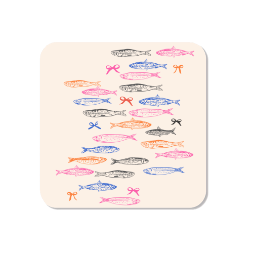 Retro Pastel Sardines Coquette - Magnet by EZbie