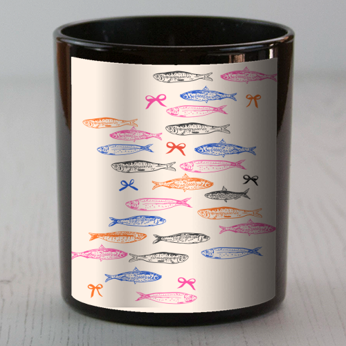 Retro Pastel Sardines Coquette - scented candle by EZbie