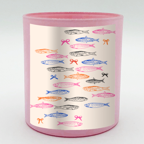 Retro Pastel Sardines Coquette - scented candle by EZbie
