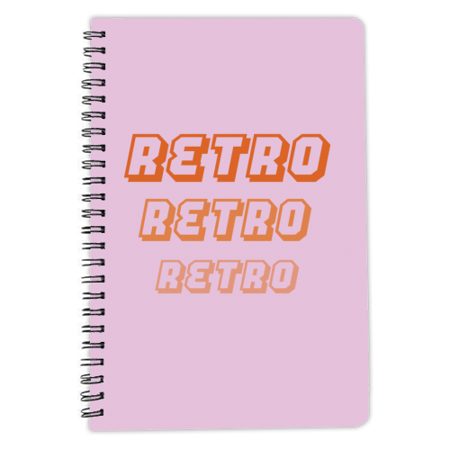 Retro - personalised A4, A5, A6 notebook by Laura Lonsdale