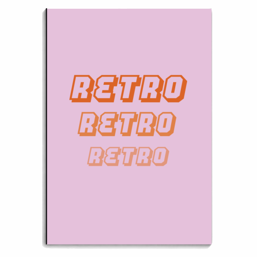 Retro - personalised A4, A5, A6 notebook by Laura Lonsdale