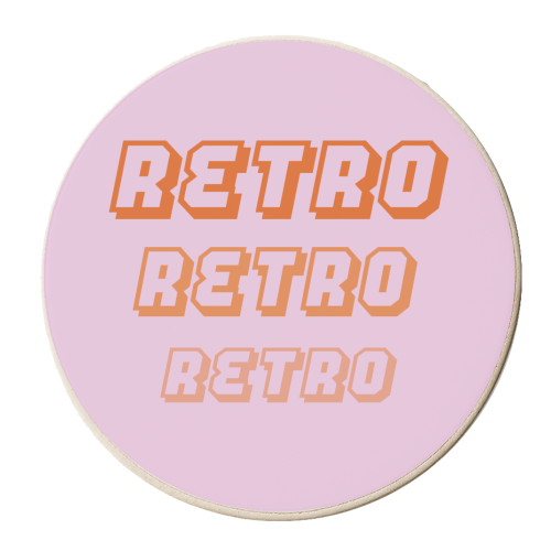 Retro - personalised beer coaster by Laura Lonsdale