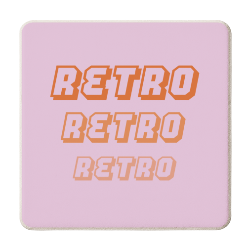 Retro - personalised beer coaster by Laura Lonsdale