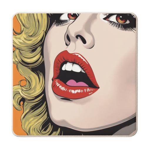 Retro Pop Art - personalised beer coaster by Faith Mercer