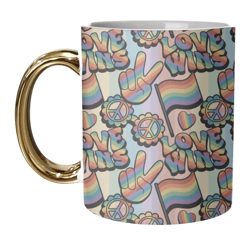 Retro Pride - unique mug by Amy Farmer