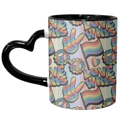 Retro Pride - unique mug by Amy Farmer