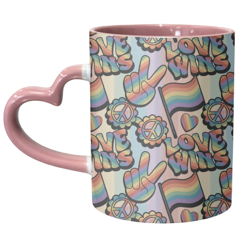 Retro Pride - unique mug by Amy Farmer