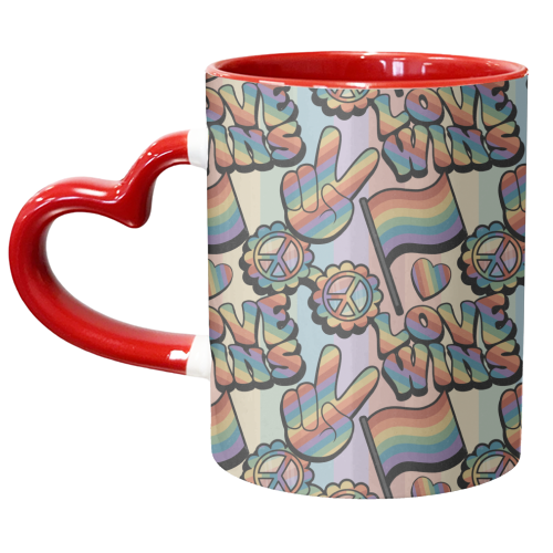 Retro Pride - unique mug by Amy Farmer