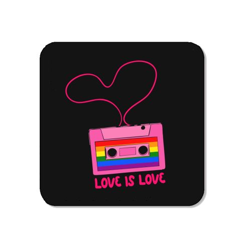 Retro Rainbow Cassette – Love Is Love - Magnet by EZbie