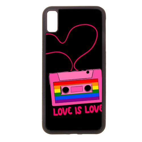 Retro Rainbow Cassette – Love Is Love - stylish phone case by EZbie