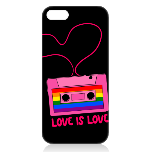 Retro Rainbow Cassette – Love Is Love - unique phone case by EZbie