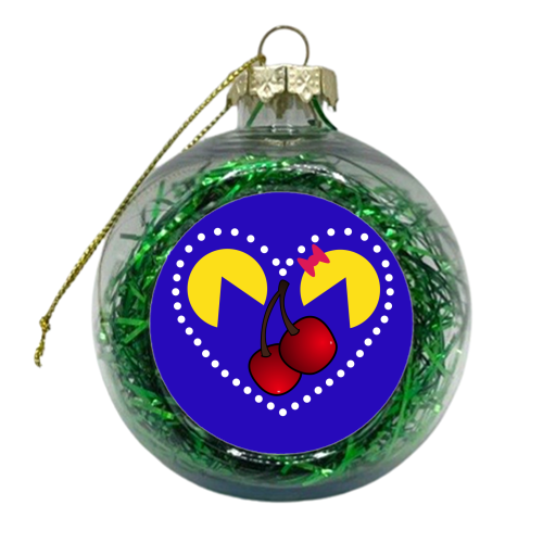 Retro Romance - xmas bauble by Kim Doodle