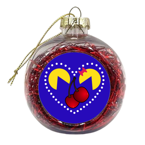 Retro Romance - xmas bauble by Kim Doodle