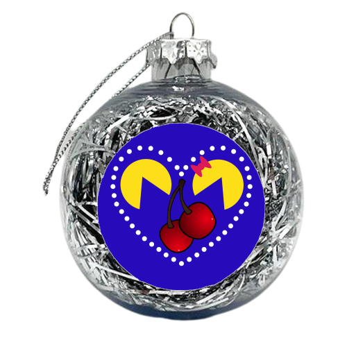 Retro Romance - xmas bauble by Kim Doodle