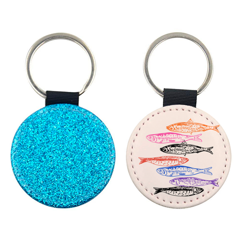 Retro Sardines - keyring by EZbie