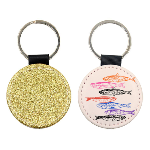 Retro Sardines - keyring by EZbie