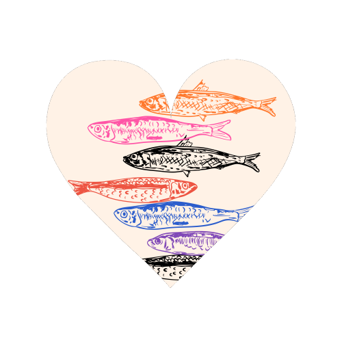 Retro Sardines - Magnet by EZbie