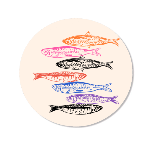 Retro Sardines - Magnet by EZbie