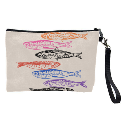 Retro Sardines - pretty makeup bag by EZbie