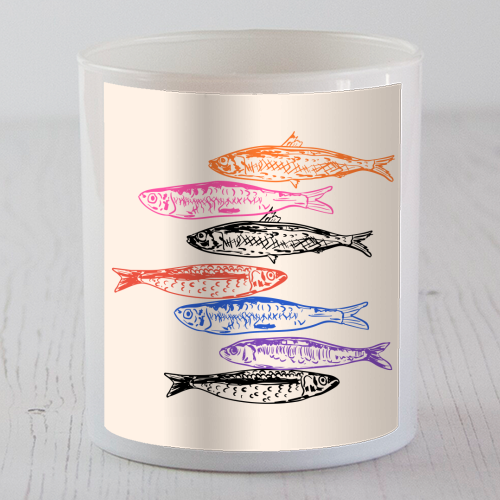 Retro Sardines - scented candle by EZbie