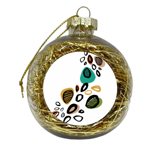 retro splash - xmas bauble by Lucy Wilkins