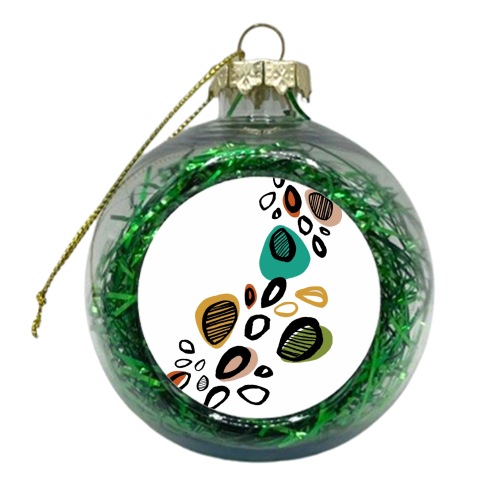 retro splash - xmas bauble by Lucy Wilkins