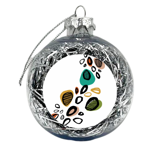 retro splash - xmas bauble by Lucy Wilkins