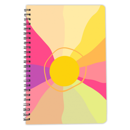 Retro Sunrise Glam #1 #wall #art - personalised A4, A5, A6 notebook by Anita Bella Jantz