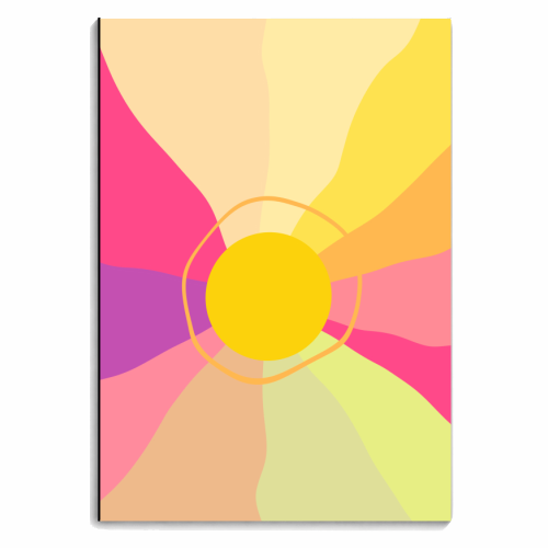 Retro Sunrise Glam #1 #wall #art - personalised A4, A5, A6 notebook by Anita Bella Jantz