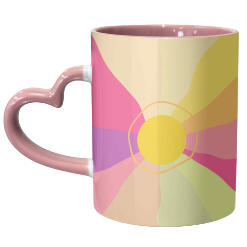 Retro Sunrise Glam #1 #wall #art - unique mug by Anita Bella Jantz