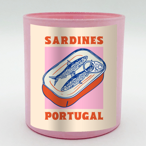 Retro Tin Can Sardines – Portugal Food Art - scented candle by EZbie