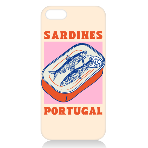 Retro Tin Can Sardines – Portugal Food Art - unique phone case by EZbie