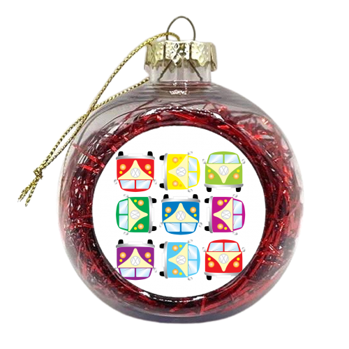 Retro VW Campers - xmas bauble by BESPOKE