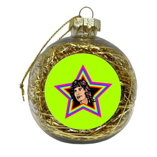 Rhapsody In Green - xmas bauble by Wallace Elizabeth